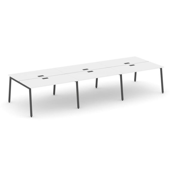 Рабочая станция 2-х сторонняя SN-4A.DRS-071 (2940х1432х750) (Белый/Металл Антрацит) Рабочая станция 2-х сторонняя SN-4A.DRS-071 (2940х1432х750) (Белый/Металл Антрацит)