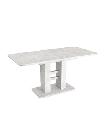 Стол Elephant раскладной 120-160*80 бетон/алюминий (Стол обеденный ELEPHANT серый) Стол Elephant раскладной 120-160*80 бетон/алюминий (Стол обеденный ELEPHANT серый)