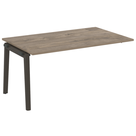 Проходной наборный элемент переговорного стола на деревянных опорах Onix Wood OW.NPRG-4 1580x980x750 (Тиквуд Темный/Дуб Темный)