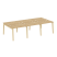 Рабочая станция на деревянных опорах Onix Wood OW.D.RS-6.1.7 2940x1475x750 (Тиквуд Светлый/Дуб Темный) Рабочая станция на деревянных опорах Onix Wood OW.D.RS-6.1.7 2940x1475x750 (Тиквуд Светлый/Дуб Темный)