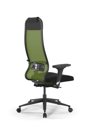 Кресло для руководителя Метта SynchroSit 10 B1-111D - X2+UMF(X1) /Ub00/Wh00/D02P(M24.B11.G19.W02) (Зеленый | Черный) Кресло для руководителя Метта SynchroSit 10 B1-111D - X2+UMF(X1) /Ub00/Wh00/D02P(M24.B11.G19.W02) (Зеленый | Черный)