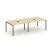 Стол переговорный SN-4P.SPRG-044 (3160х1180х750) (Тиквуд Светлый/Металл Антрацит) Стол переговорный SN-4P.SPRG-044 (3160х1180х750) (Тиквуд Светлый/Металл Антрацит)