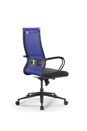 Кресло для руководителя Метта Sit 10 B2-163K - T+Extra /Km00/Wm12/K3bL(M09.B11.G19.W02) (Васильковый | Черный)
