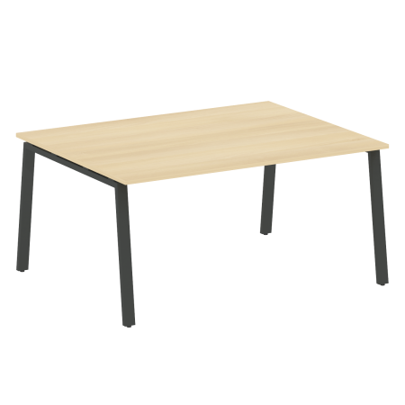 Стол для переговоров (1 столешница) на А-образном м/к Metal System Style БА.ПРГ-1.4 1600x1235x750 (Акация/Антрацит металл)