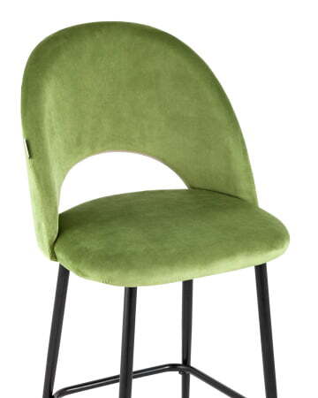 Стул полубарный Меган велюр травяной (Стул полубарный Меган травяной)