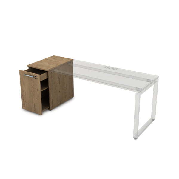 9Т.028 Тумба с выкатной секцией (450x900x750) (Teakwood)