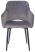Кресло CH-380F серая жемчужина Italia 26 на ножках металл черный (Серый)