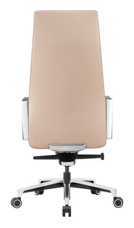 Кресло руководителя _JONS бежевый кожа крестов. алюминий (Бежевый) Кресло руководителя _JONS бежевый кожа крестов. алюминий (Бежевый)