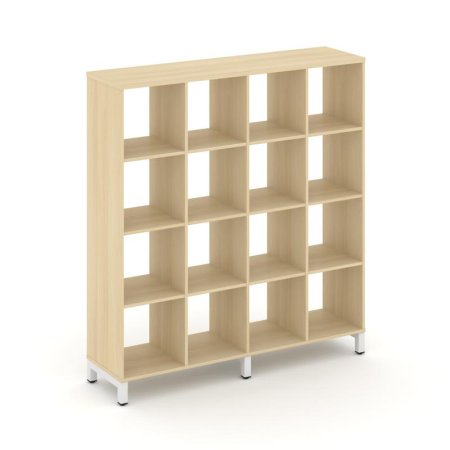 Каркас стеллажа 4 яруса SN.KS-440 (1488х400х1615) (Акация Лорка/Металл Белый)