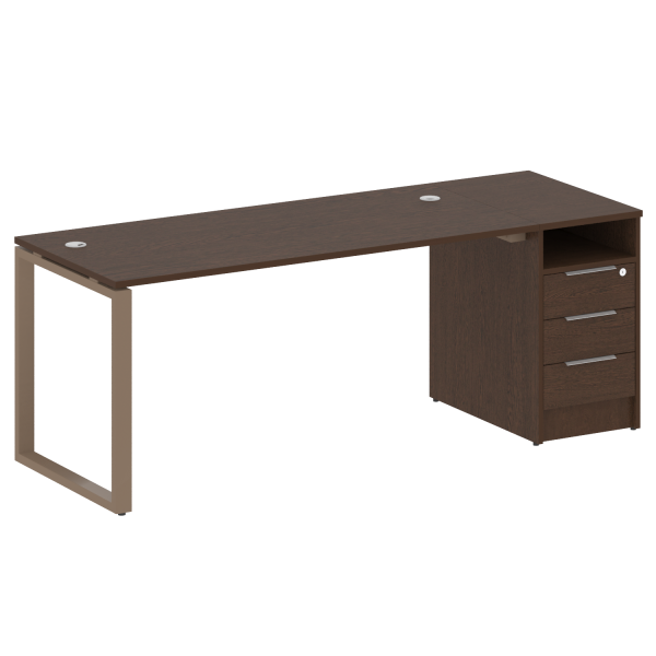Рабочая станция Metal System Style БО.РС-СТП1.4 1812x720x750 (Венге Цаво/Мокко металл) Рабочая станция Metal System Style БО.РС-СТП1.4 1812x720x750 (Венге Цаво/Мокко металл)