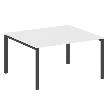 Переговорный стол 1 столешница Metal System Style БП.ПРГ-1.3 1400x1235x750 (Белый/Антрацит металл)