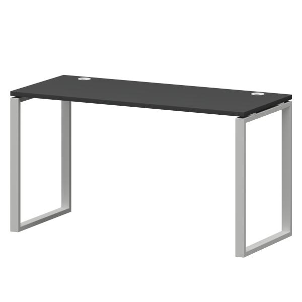 Стол на металлокаркасе Смарт СМС25-О-10К.60.Пр25 1000x600x750 (Графит/Белый)