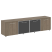 Тумба модульная черные двери LT.TS 4.5 2200x450x580 (Снежная Патина) Тумба модульная черные двери LT.TS 4.5 2200x450x580 (Снежная Патина)