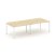 Стол переговорный SN-4P.SPRG-044 (3160х1180х750) (Тиквуд Светлый/Металл Антрацит) Стол переговорный SN-4P.SPRG-044 (3160х1180х750) (Тиквуд Светлый/Металл Антрацит)