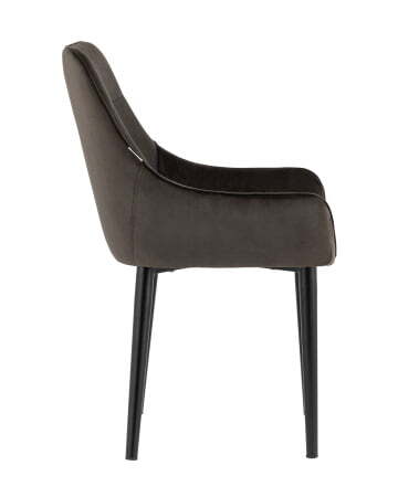 Стул Джоан велюр тёмно-коричневый (Стул Джоан темно-коричневый)