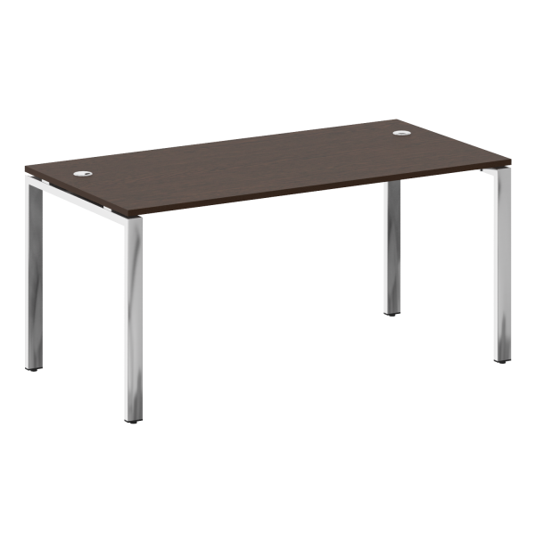 Стол рабочий руководителя на П-обр. м/к БП.СРР-4.8 1600x800x750 (Венге Цаво/Нерж. Сталь) Стол рабочий руководителя на П-обр. м/к БП.СРР-4.8 1600x800x750 (Венге Цаво/Нерж. Сталь)