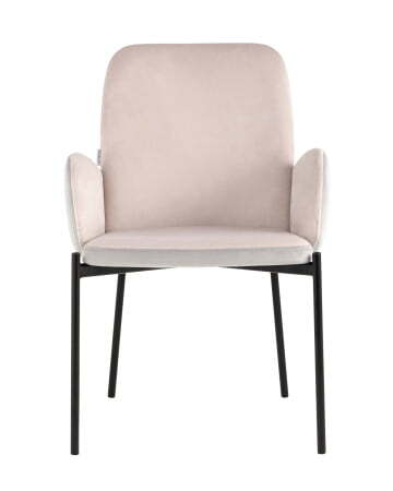 Стул Дивора велюр светло-розовый со светло-серой спинкой (Стул Дивора светло-розовый, светло-серый)