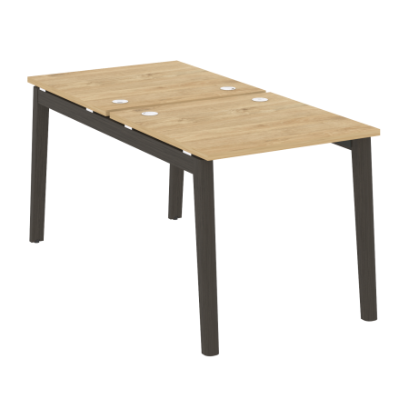 Рабочая станция на деревянных опорах Onix Wood OW.D.RS-2.0.8 780x1635x750 (Тиквуд Светлый/Дуб Темный)