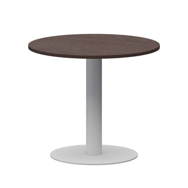 Стол круглый Арго-М АМ-Д90 900x900x760 (Дуб венге/Белый)