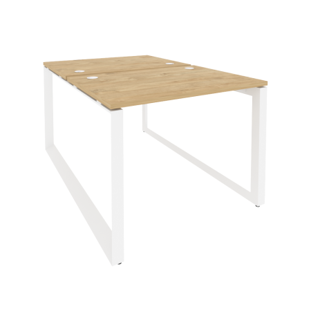 Рабочая станция на О-образном м/к Onix O.MO-D.RS-2.1.7 980x1475x750 (Тиквуд Светлый/Белый Металл)