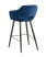 Стул барный Саймон велюр тёмно-синий (Стул барный Саймон темно-синий)