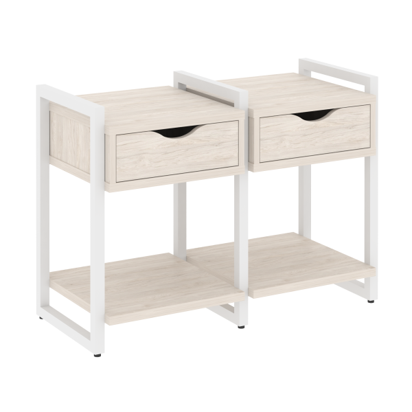 Тумба на регулируемых опорах наборная VR.L-TN-1.O 970x460x719 (Денвер Светлый/Белый металл)