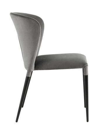 Стул Лори велюр серый (Стул Лори серый)