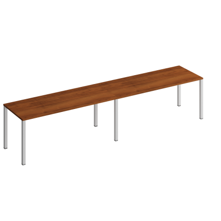 Рабочая станция на металлокаркасе КФ (2х180) Комфорт КФ К.1134-2 3600x750x750 (Французский орехСерый)