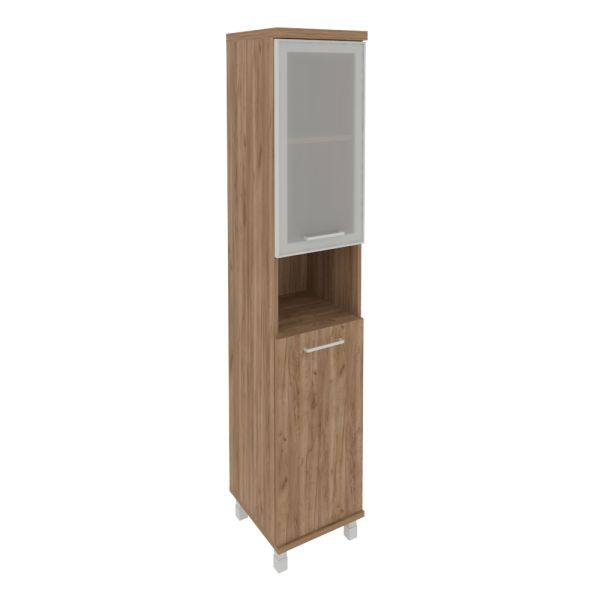 Шкаф First KSU-1.4R Лев 400x430x2060 (Дуб Табак) Шкаф First KSU-1.4R Лев 400x430x2060 (Дуб Табак)