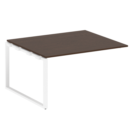 Проходной наборный элемент переговорного стола Metal System Style БО.ППРГ-3 1400x1235x750 (Венге Цаво/Белый металл)