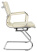 Кресло CH-993-Low-V слоновая кость эко.кожа низк.спин. полозья металл хром (Слоновая кость)