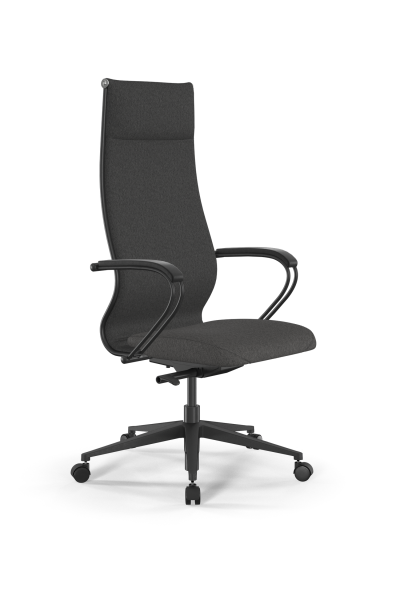 Кресло для руководителя Метта SynchroSit 10 B1-162K - Bahama /Kb15/Wh12/K3bP(M23.B11.G19.W02) (Темно-серый)