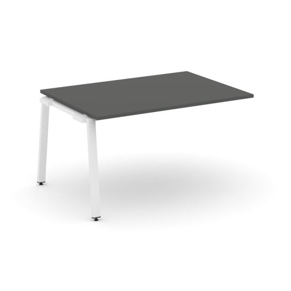 Проходной наборный элемент переговорного стола SN-6A.NSPRG-004.3 (1580х980х750) (Антрацит/Металл Белый)