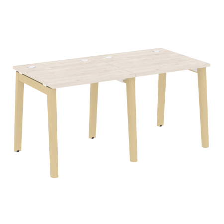 Рабочая станция на деревянных опорах Onix Wood OW.RS-2.0.8 1560x800x750 (Дуб Аризона/Дуб Светлый)
