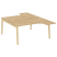 Рабочая станция на деревянных опорах Onix Wood OW.D.SA-4 1580x2395x750 (Тиквуд Светлый/Дуб Темный) Рабочая станция на деревянных опорах Onix Wood OW.D.SA-4 1580x2395x750 (Тиквуд Светлый/Дуб Темный)