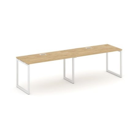 Рабочая станция 1 сторонняя SN-4O.ORS-004 (3160х600х750) (Тиквуд Светлый/Металл Белый)