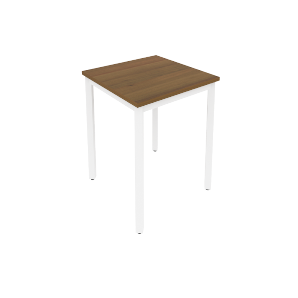 Стол письменный на металлокаркасе Slim С.СП-1.1 600x600x750 (Орех/Белый металл)