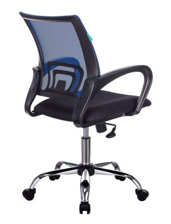 Кресло CH-695NSL синий TW-05 сиденье черный TW-11 сетка/ткань крестов. металл хром (Синий) Кресло CH-695NSL синий TW-05 сиденье черный TW-11 сетка/ткань крестов. металл хром (Синий)