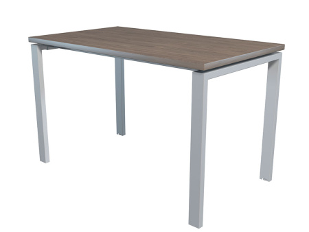 Стол NT 120x70 темный орех/серый (Коричневый/Белый)