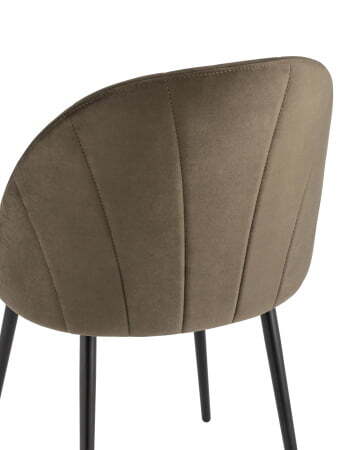 Стул Логан велюр коричневый (Стул кухонный Логан коричневый)