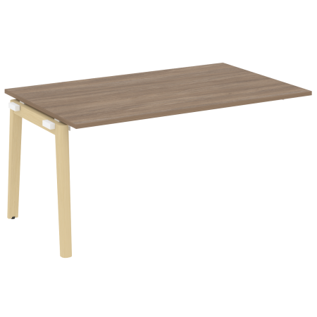 Проходной наборный элемент переговорного стола на деревянных опорах Onix Wood OW.NPRG-4 1580x980x750 (Дуб Аризона/Дуб Светлый)