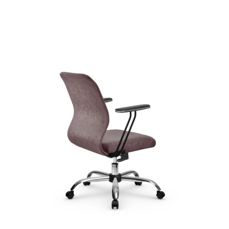 Кресло для руководителя Метта SU-Mr-4(Vivaldi)/подл.110/осн.003 (Темно-розовый)