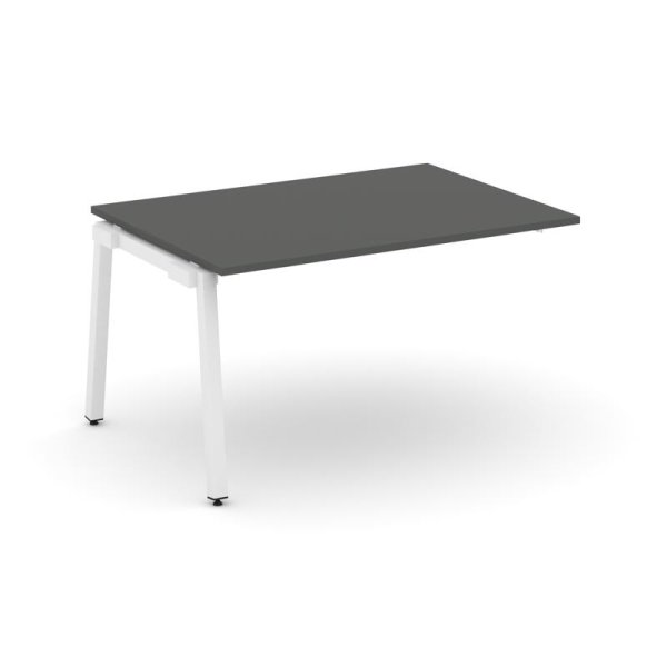 Проходной наборный элемент переговорного стола SN-5A.NSPRG-004.3 (1580х980х750) (Антрацит/Металл Белый)