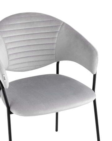 Стул Алексис велюр серый (Стул Алексис серый)