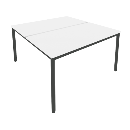 Рабочая станция на металлокаркасе Slim С.СП-5.3 1380x1475x750 (Белый/Антрацит металл)