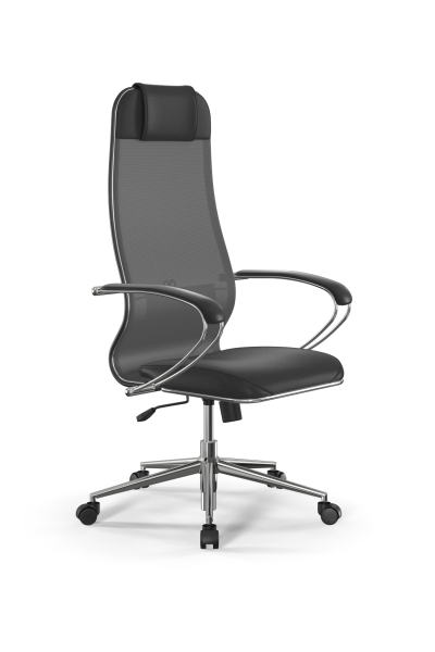 Кресло для руководителя Метта Sit 10 B1-115K - T+Extra /Um00/Wm12/K1cL(M09.B23.G18.W01) (Серый | Черный) Кресло для руководителя Метта Sit 10 B1-115K - T+Extra /Um00/Wm12/K1cL(M09.B23.G18.W01) (Серый | Черный)