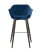 Стул барный Саймон велюр тёмно-синий (Стул барный Саймон темно-синий)