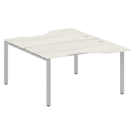 Рабочая станция криволинейная Metal System Style БП.РАС-СА-2.2 1400x1835x750 (Дуб Наварра/Серый металл)