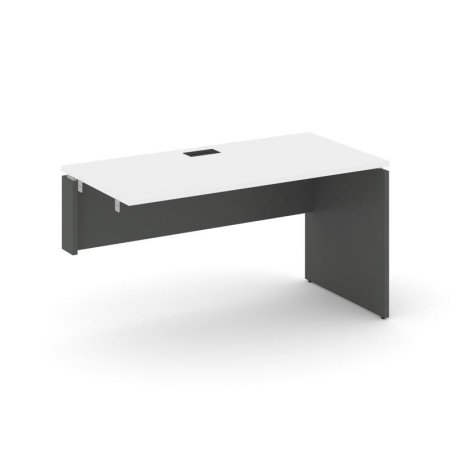 Стол-приставка к опорным элементам SN-D.OPRS-004(L) (1580х600х750) (Белый/Антрацит)