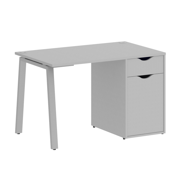 Стол письменный VR.SP-3-118.1.A 1180x720x750 (Серый/Серый Металл)